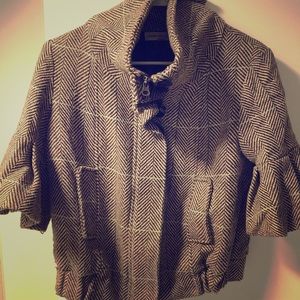 Brown herringbone Brooklyn Industries jacket